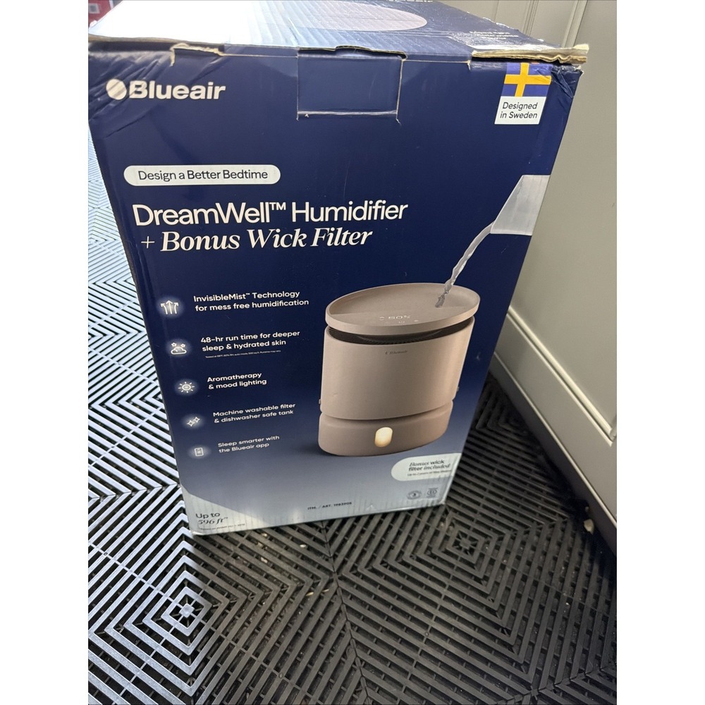 Blueair DreamWell Humidifier 48Hr Top Fill InvisibleMist  1 Gallon - Mood Light